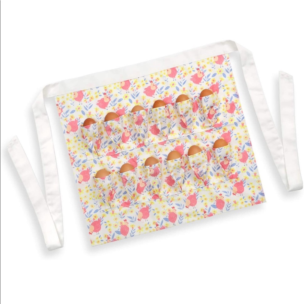 Adult Egg Collecting Apron with 12 Pockets